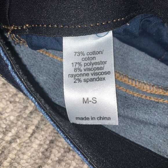 Maurice’s Women’s Small Medium Dark‎ Wash Blue Pullon Pants Jeans Stretch - Picture 3 of 7